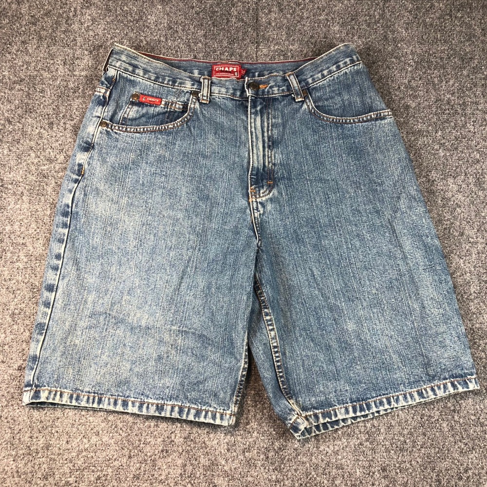 Chaps Denim Shorts Mens Size 32 True American Brand Casual Blue Jean